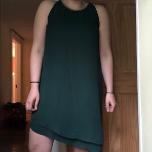 Emerald sleeveless dress perfect for Grad parties